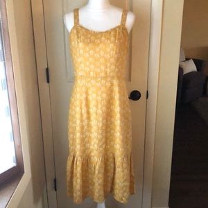 Mustard floral sun dress by Cynthia Rowley, Size 8, NWOT